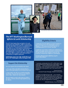 A flyer advertising a scholarship.